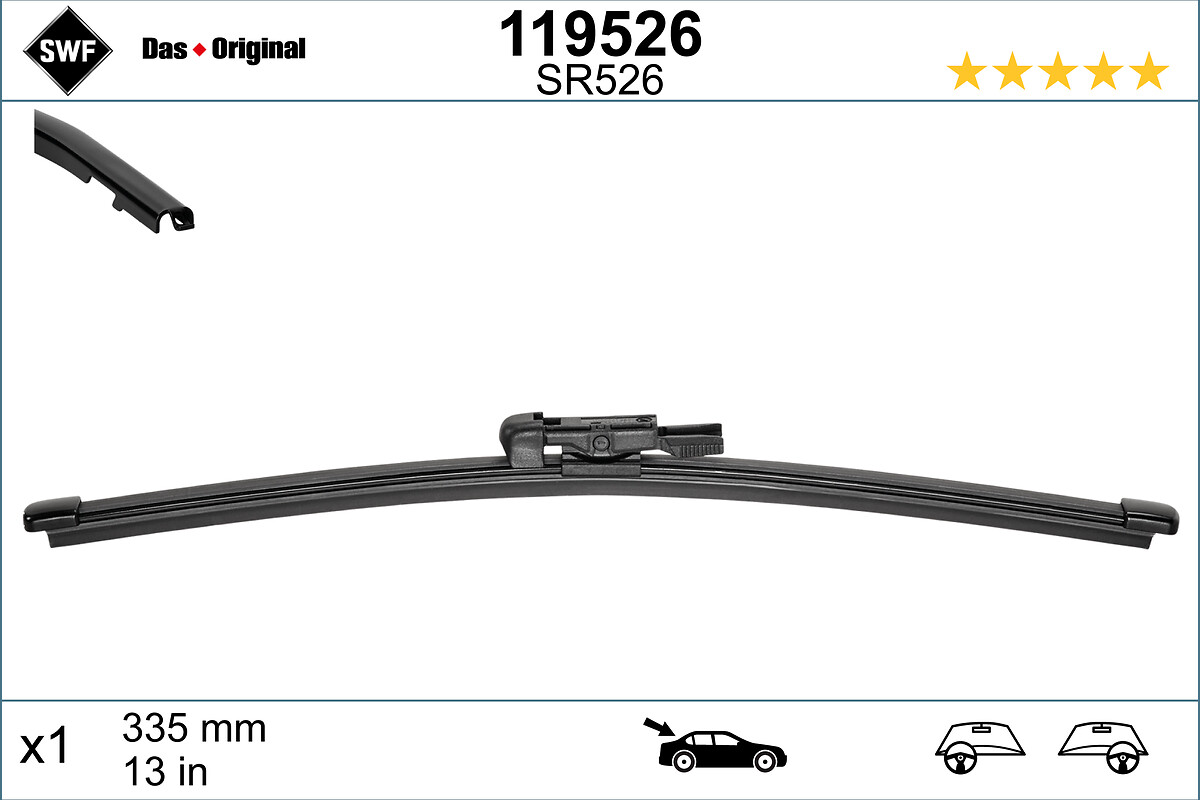 SWF 119526 DAS ORIGINAL REAR Viskerblad